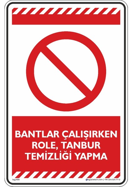 Bantlar Çalışırken Role, Tambur Temizliği Yapma