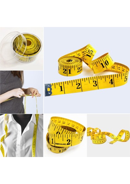 Klasik Tip Mezura Metre Tekstil Çift Taraflı 150CM