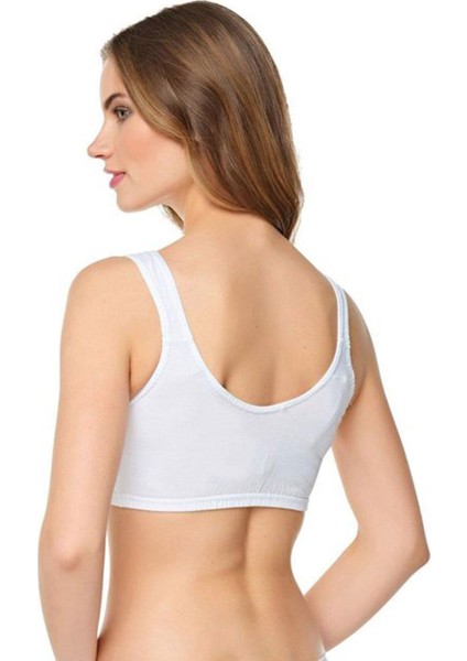 6lı Kadın Penye Yarım Atlet Pamuklu Geniş Askılı Anne Sütyeni fiyatları
