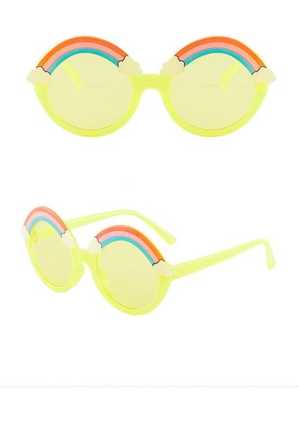 Çocuk Güneş Gözlüğü Rainbow Cartoon Güneş Koruyucu Güneş Gözlüğü (Yurt Dışından) modelleri