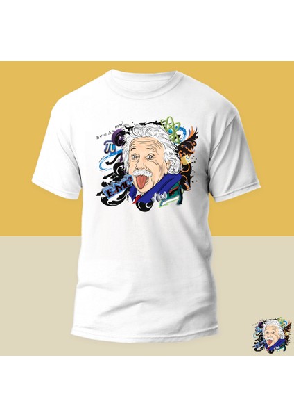 Einstein Baskılı T-Shirt