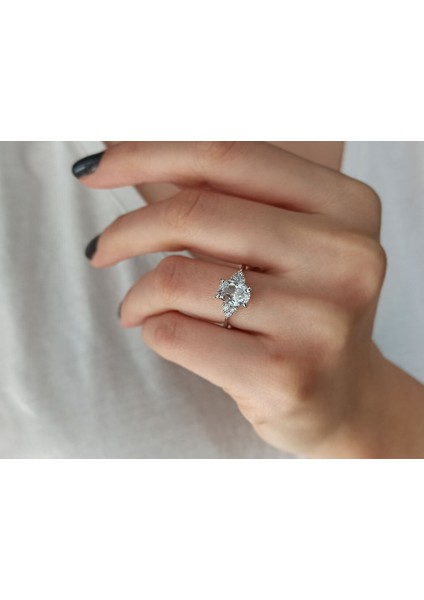 Pırlanta ve Beyaz Topaz Glasera Yüzük 0423R0191 fırsatları