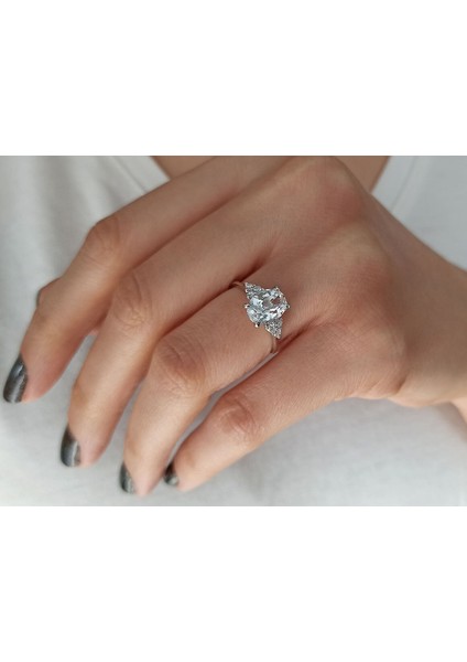 Pırlanta ve Beyaz Topaz Glasera Yüzük 0423R0191 indirimleri