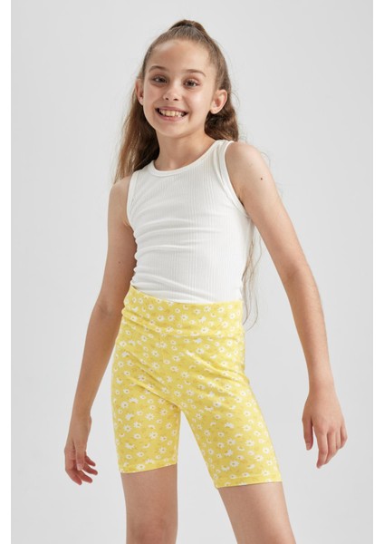 Kız Çocuk Çiçekli Biker Tayt X5665A622HS fiyatları