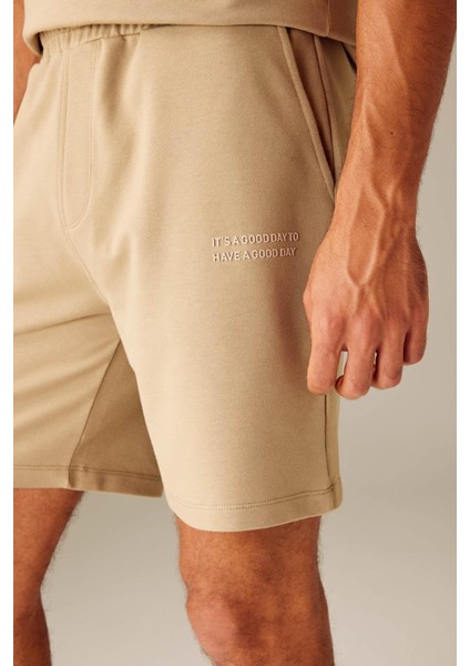 Slim Fit Dar Paça Pamuklu Şort A3893AX23HS