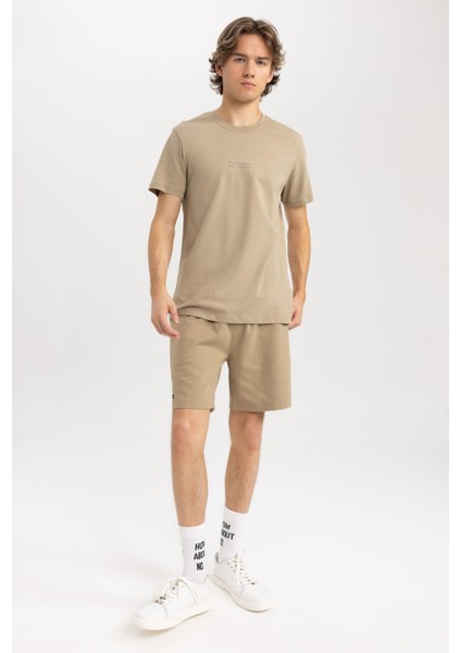 Slim Fit Dar Paça Pamuklu Şort A3893AX23HS