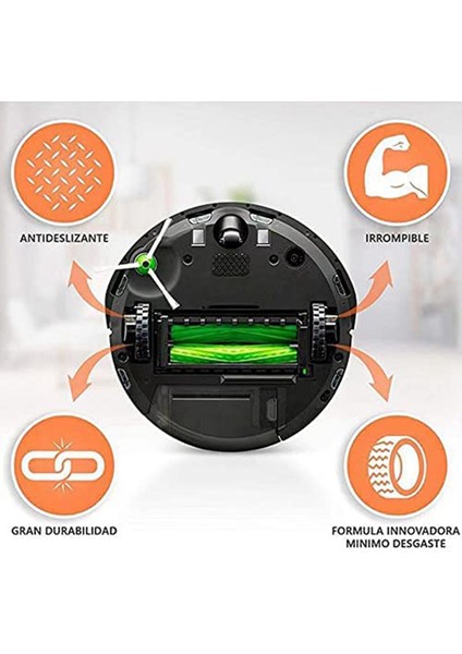 Yedek Ön Tekerlek ve Lastikler Irobot Roomba 500 600 700 800 900 Serisi 860 870 675 880 960 980 Kaymaz Parçalar (Yurt Dışından)