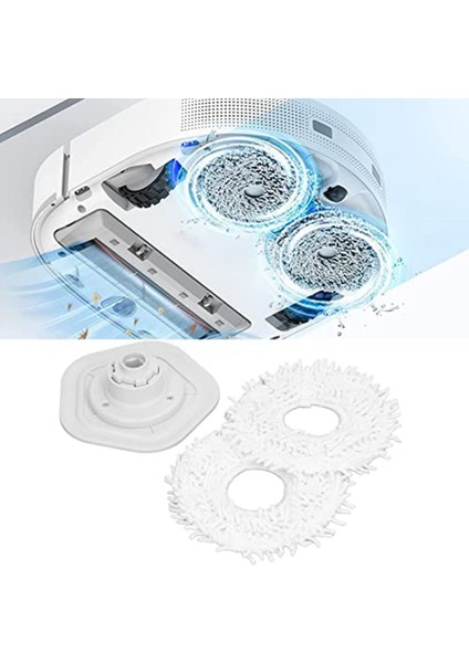 Robot Süpürgesi Yedek Parçaları Güçlü Su Emme Yumuşak Temizlik Paspası Bezi Braketi ile Dreame W10 W10PRO (Yurt Dışından) fırsatları