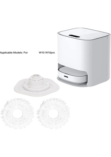 Robot Süpürgesi Yedek Parçaları Güçlü Su Emme Yumuşak Temizlik Paspası Bezi Braketi ile Dreame W10 W10PRO (Yurt Dışından) indirimleri