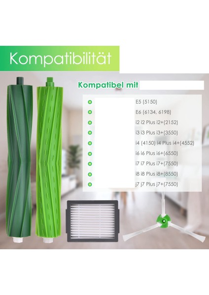 Yedek Ana Fırça Yan Fırça Hepa Filtre Irobot Roomba I7 I7 + I7 Puls I3 I3 + E5 E6 Elektrikli Süpürge Aksesuarları (Yurt Dışından) fırsatları