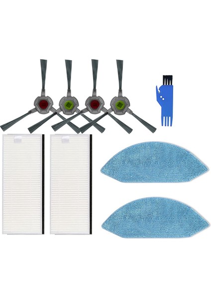 Yedek Parçalar Yan Fırça Hepa Filtre Ecovacs U2 DGN22 Robot Süpürge Aksesuarları Için Uyumlu (Yurt Dışından)