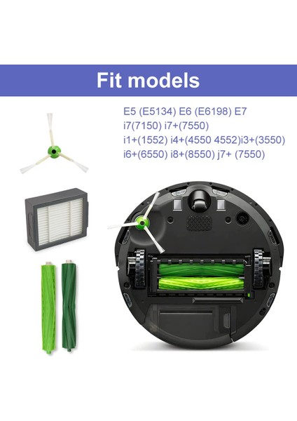 Yedek Parçalar Ana Fırça Yan Fırça Hepa Filtre Irobot Roomba Için I3 I3+ I7 I7+ E5 E6 Elektrikli Süpürge Aksesuarları (Yurt Dışından) fiyatları
