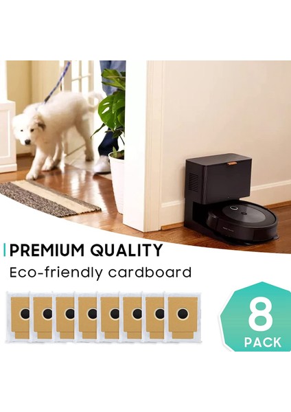 Irobot Roomba I & S & J Serisi Temiz Tabanlı Model Için Vakum Torbaları, I3+(3550) I4+ I6+ I7+ I7PLUS J7+(7550) I8+ S9 (Yurt Dışından) fırsatları