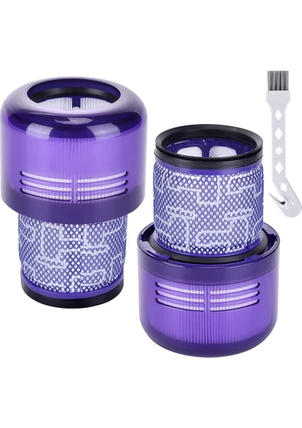 Dyson V11 V15 SV14 SV22 Için 2 Pack Filtreler Yıkanabilir Yedek Filtre Yedek Parçaları DY-970013-02 & 97001302 (Yurt Dışından)