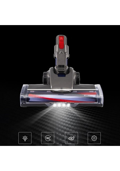 Dyson V7 V8 V10 V11 Elektrikli Süpürgeler Parçaları Dönebilen Vakum Eki Için Zemin Kafası Rulo Fırça (Yurt Dışından)
