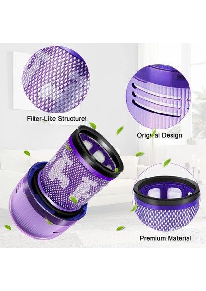 Dyson V12 Elektrikli Süpürge Aksesuarları Için Uyumlu Yedek Parça Hepa Filtre Parçaları Değiştirin 971517-01 (Yurt Dışından)