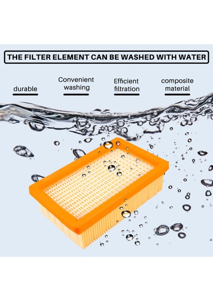 Adet Elektrikli Süpürge Filtresi Değiştirme Karcher Düz Pileli Mv4 Mv5 Mv6 Wd4 Wd5 Wd6 P Wd5 (Yurt Dışından) indirimleri