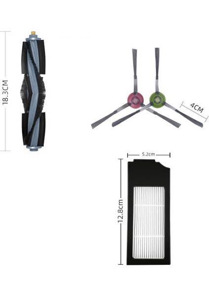 Ecovacs X1 Omni /x1 Turbo /x1 Plus Robot Süpürge Için Uygun Yedek Aksesuarlar Seti (Yurt Dışından)