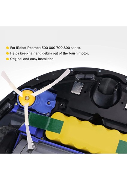 Yan Fırça Motor Modülü Irobot Roomba 500 600 700 800 900 I3 Serisi Robot Süpürge Yedek Motor Modülü (Yurt Dışından)