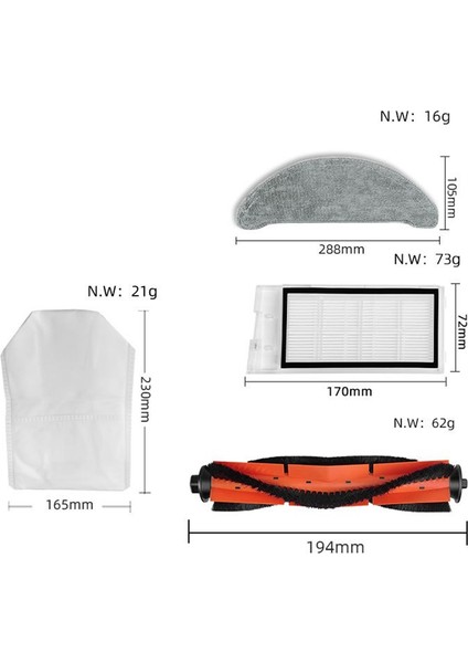 Haddeleme Yan Fırça Hepa Filtre ve Paspas Bezleri Xiaomi Roidmi Eve Plus Robot Süpürge Parçaları Için Toz Torbaları (Yurt Dışından) indirimleri