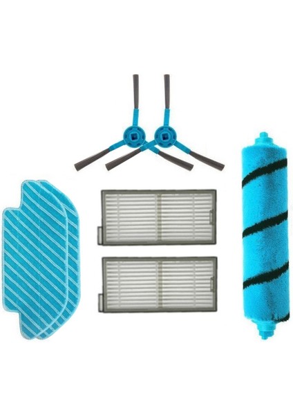 Cecotec Conga 6090 Için 7 Adet Hepa Filtre Yan Fırça Yedek Parçaları (Yurt Dışından)