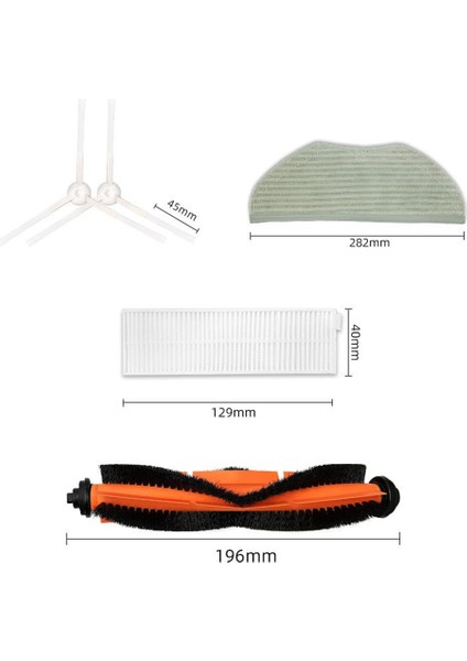 Xiaomi G1 Mjstg1 Ana Yan Fırça Hepa Filtre Paspas Bezleri Robotik Vakum Aksesuarları Değiştirme (Yurt Dışından) indirimleri