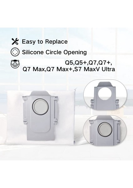 Roborock T8, G10S, Q7 Max, Q7 Max+, S7 Maxv Ultra Için 30 Adet Toz Torbası (Yurt Dışından)
