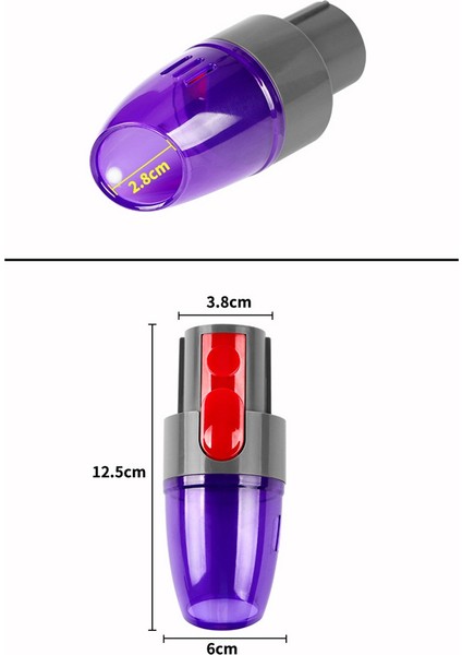 Dyson V7/v8 /V10/V11/DIGITL Slim /V12/V15 Elektrikli Süpürge Aksesuarları Pompa Sıkıştırma Torbası Vakum Ev Emme Kafası (Yurt Dışından)