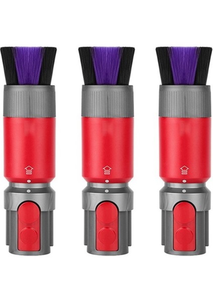 Dyson Için 3 Adet V7 V8 V10 V11 V12 V15 Elektrikli Süpürge Traceless Toz Giderme Yumuşak Fırça Evrensel Emme Kafası Aksesuarları (Yurt Dışından)