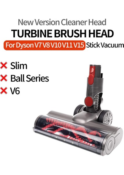 Dyson Elektrikli Süpürge Zemin Bağlantısı Için Türbin Fırça Başlığı (Yurt Dışından)