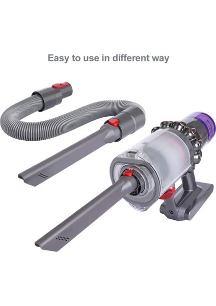Dyson V15 V12 V7 Için Izsiz Toz Giderme Yumuşak Fırça + Düz Emme (Yurt Dışından)