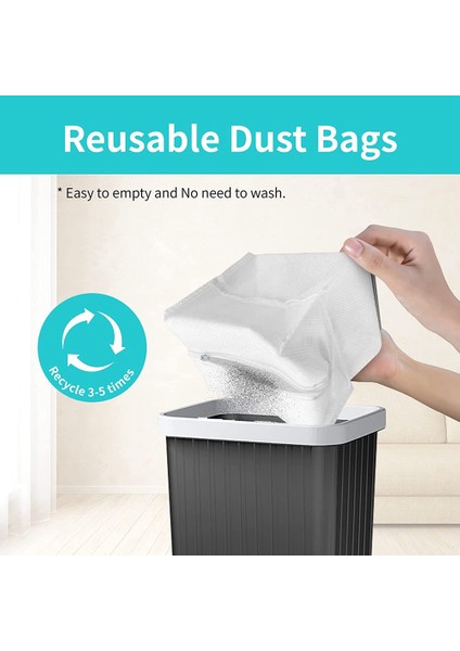 Irobot Roomba I & S & J Serisi Için 6'lı Paket Yeniden Kullanılabilir Vakum Torbaları (Yurt Dışından) modelleri