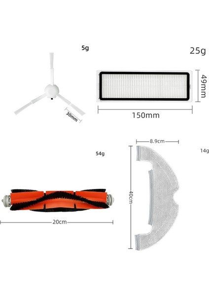 Xiaomi Ana Yan Fırça Filtre Bez Toz Torbaları Için Yedek Parçalar (Yurt Dışından) fırsatları