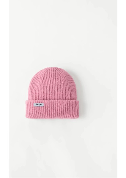 Huge Beanie Small Tag Pink