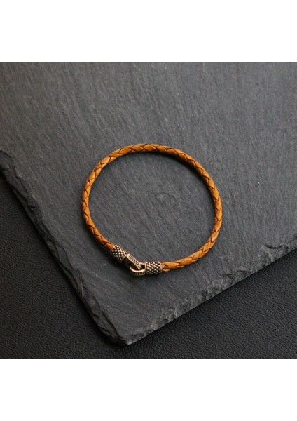 Bronz Deri Bileklik modelleri