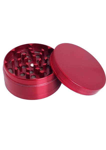 63 Mm. Kırmızı Baharat Tütün Herbal Öğütücüsü Parçalayıcı PS91KR