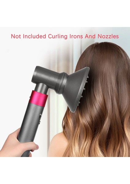 Curl Bar Adaptörü Uyumlu Styler Aksesuarları Saç Kurutma Makinesi Bigudi Yedek Parçalar (Yurt Dışından)