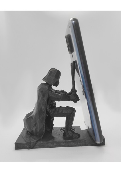 Nerva Design 3D Star Wars Darth Vader Telefon Tutacağı, Masaüstü Dekoratif Telefon Tutacağı