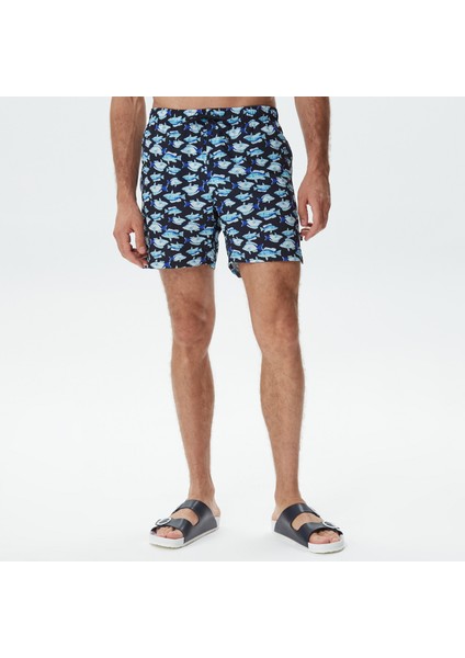 Erkek Lacivert Baskılı Deniz Şortu T35512T.4NV modelleri