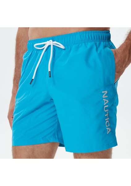 Nautıca Erkek Mavi Standart Fıt Şort Mayo TC25507T.40F