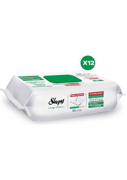 Easy Clean Beyaz Sabun Katkılı Mopa Uyumlu Yüzey Temizlik Havlusu 12X80 (960 Yaprak)