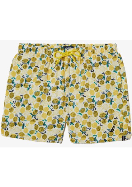 Nautıca Erkek Sarı Baskılı Şort Mayo T35515T.7BZ