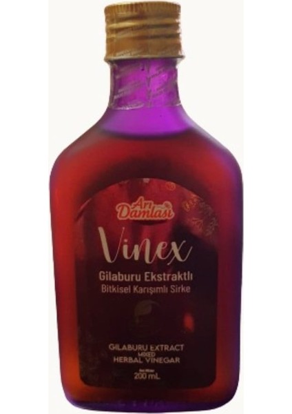 Gilaburu Ekstraktlı Bitkisel Karışımlı Sirke 200 ml