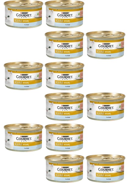 12 Adet Purina Gourmet Gold Kıyılmış Ton Balığı 85 gr