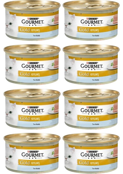 8 Adet Purina Gourmet Gold Kıyılmış Ton Balığı 85 gr