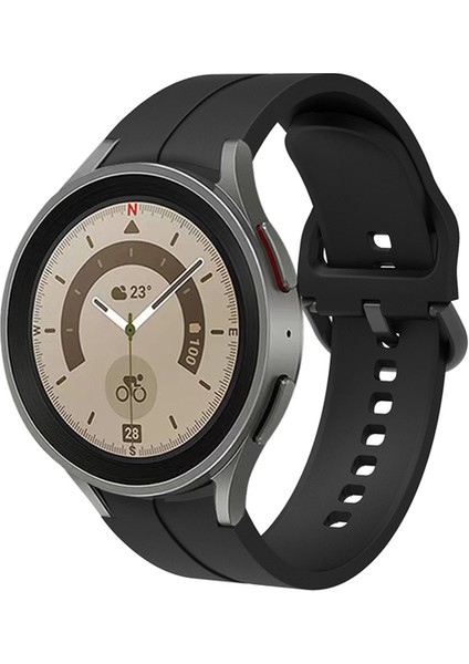 Samsung Galaxy Watch 4-5-5 Pro 40-44 Classic 42-45-46MM Kordon Çizgi Tasarım Spor Şık Görünüm 20MM