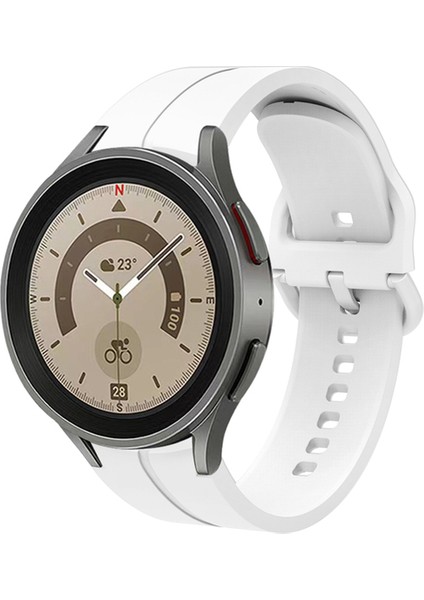 Samsung Galaxy Watch 4 Classic 46MM Kordon Çizgi Tasarım Spor Şık Görünüm Kayış Akıllı Saat Kordon