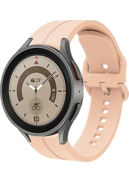 Samsung Galaxy Watch 4 Classic 46MM Kordon Çizgi Tasarım Spor Şık Görünüm Kayış Akıllı Saat Kordon