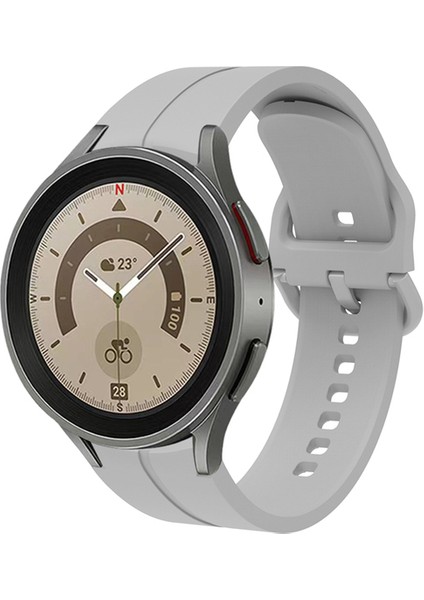 Samsung Galaxy Watch 4 Classic 42MM Kordon Çizgi Tasarım Spor Şık Görünüm Kayış Saat Kordon 20MM