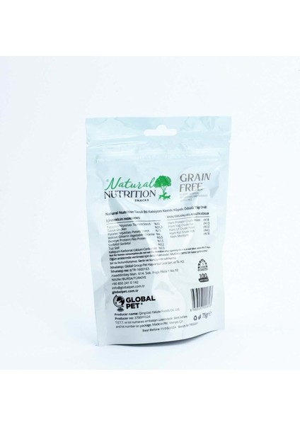 Natural Nutrition Tavuk Sargılı Kalsiyum Takviyeli Tahılsız Köpek Ödül Maması 75GR